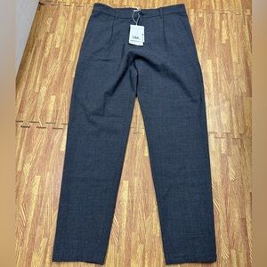 NEW Authentic COS Wool Pleated Dress Pants - 32x30 Grey Men's Trousers